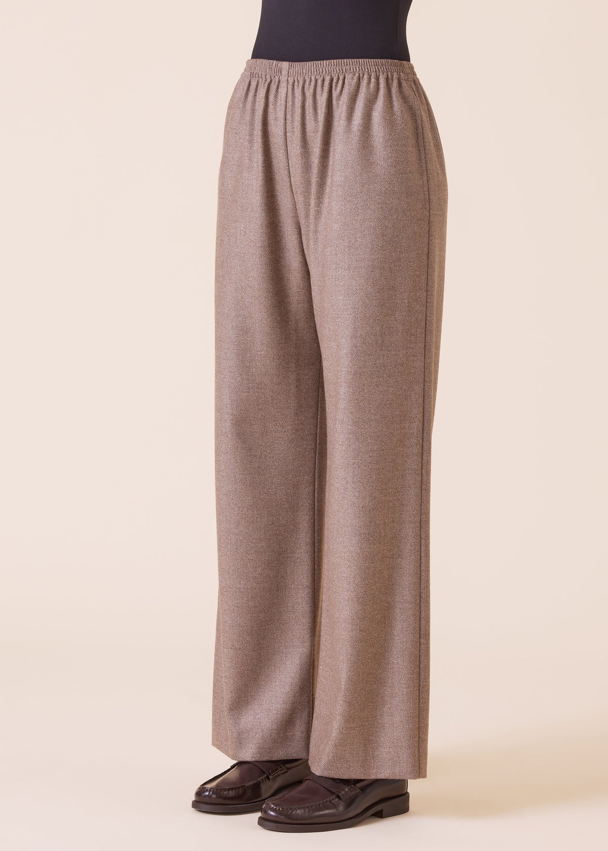 wool silk mix trouser (natural)