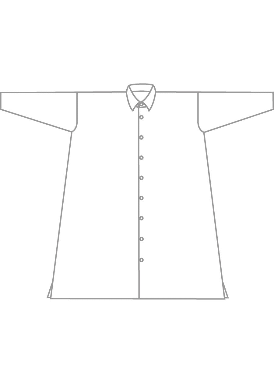 cotton wide a-line shirt dress with collar