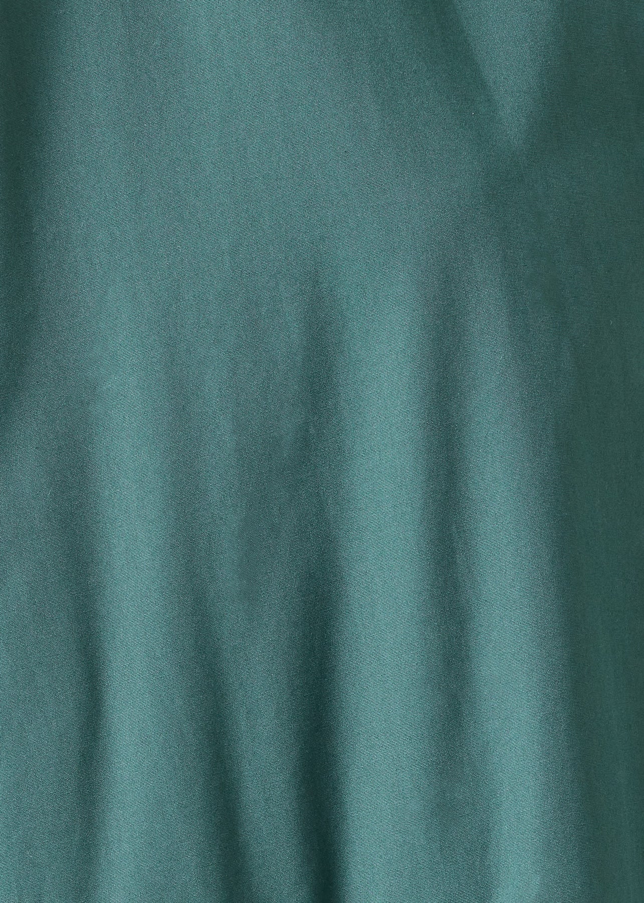cotton double stand collar shirt dress with pleated layer