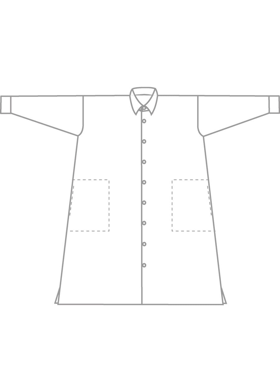 cotton wide a-line shirt dress with collar