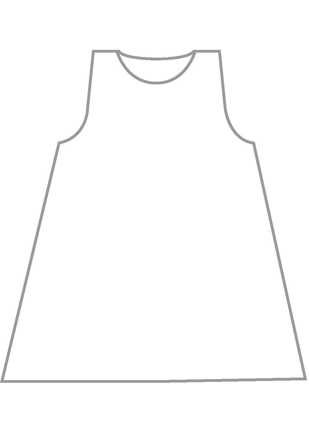 silk a-line shell - mid plus
