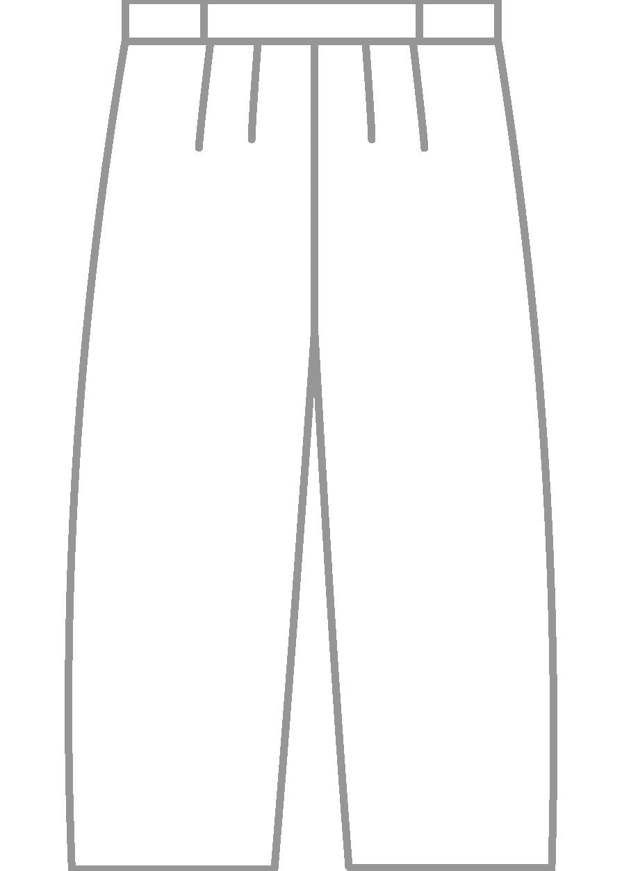 wool cropped flat front pleated trouser