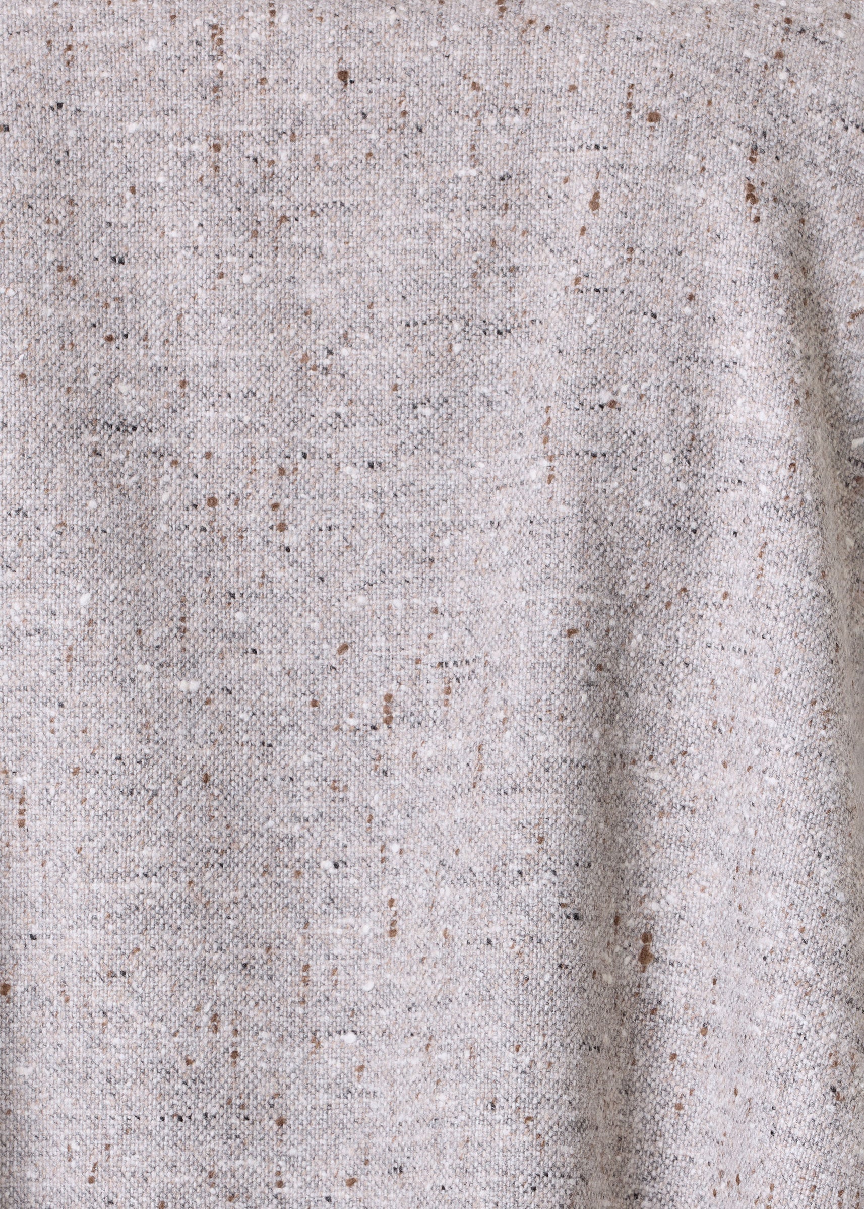 wool wide longer back mandarin jacket- long