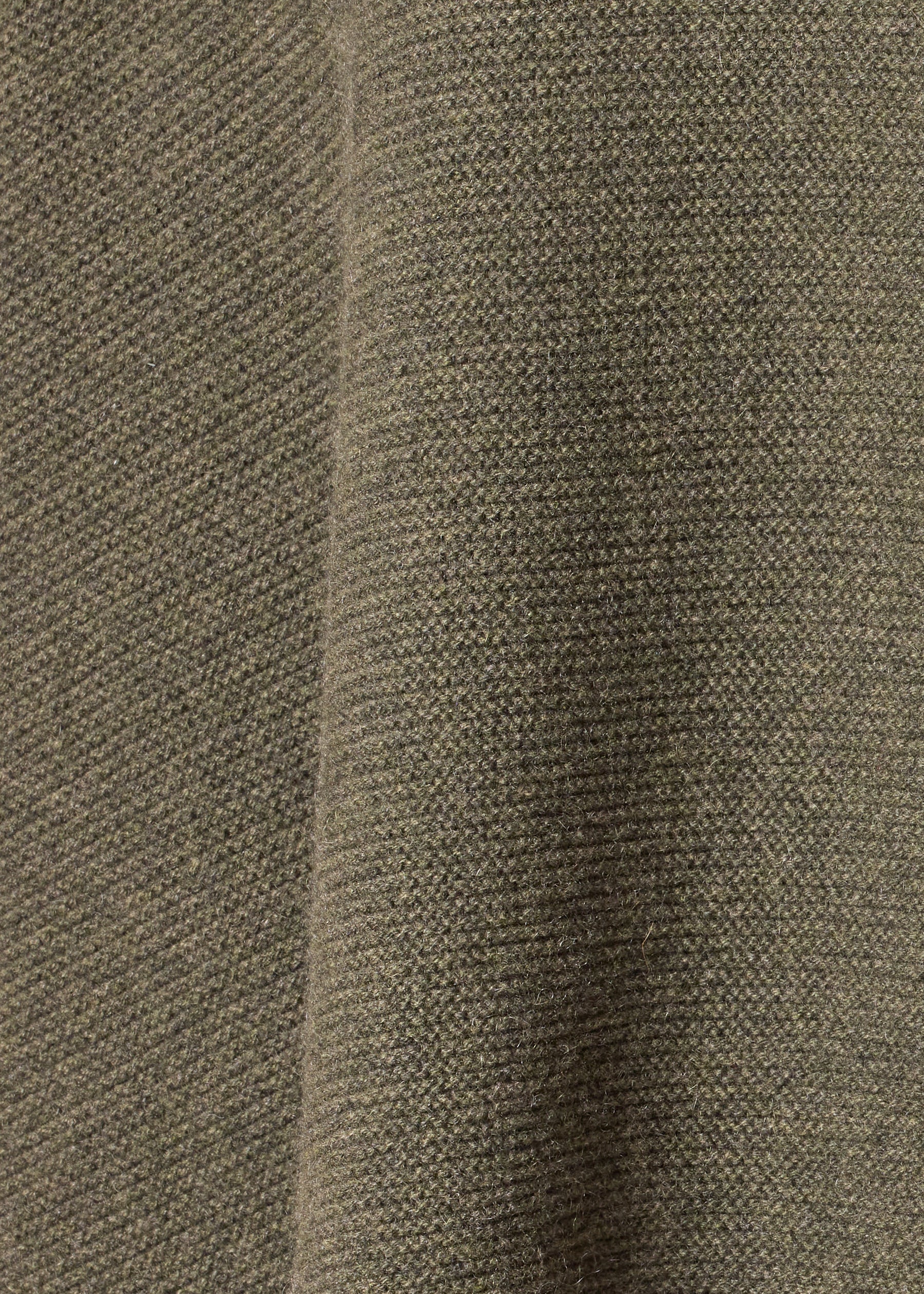 cashmere slim sleeve monks top - long