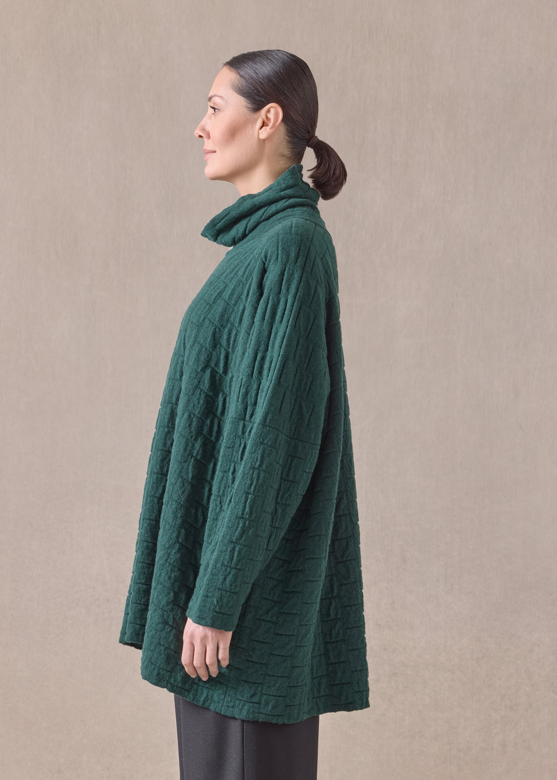 cashmere monks top - long