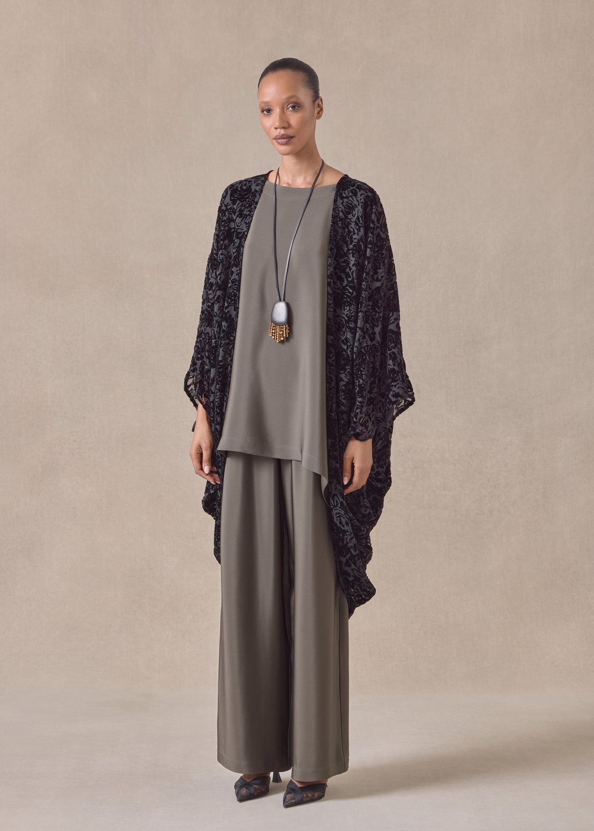 silk mix cocoon jacket coat