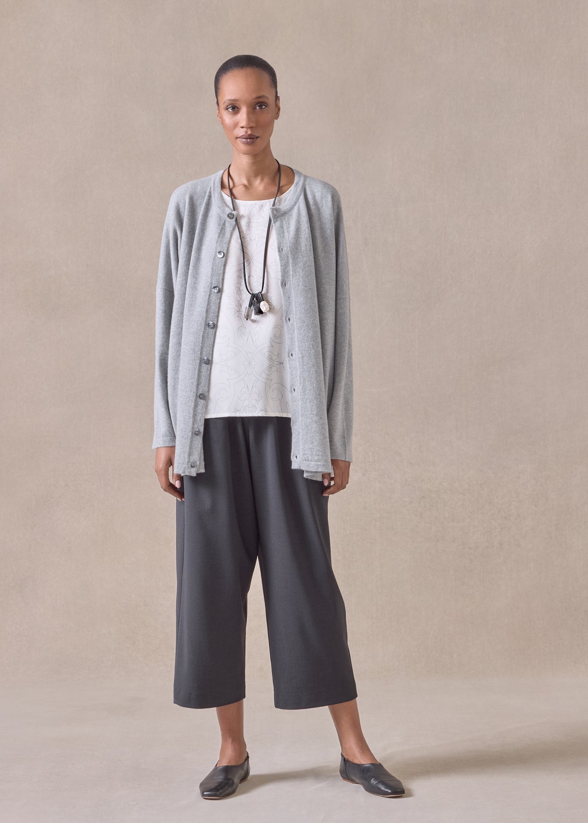 silk a-line shell - mid plus