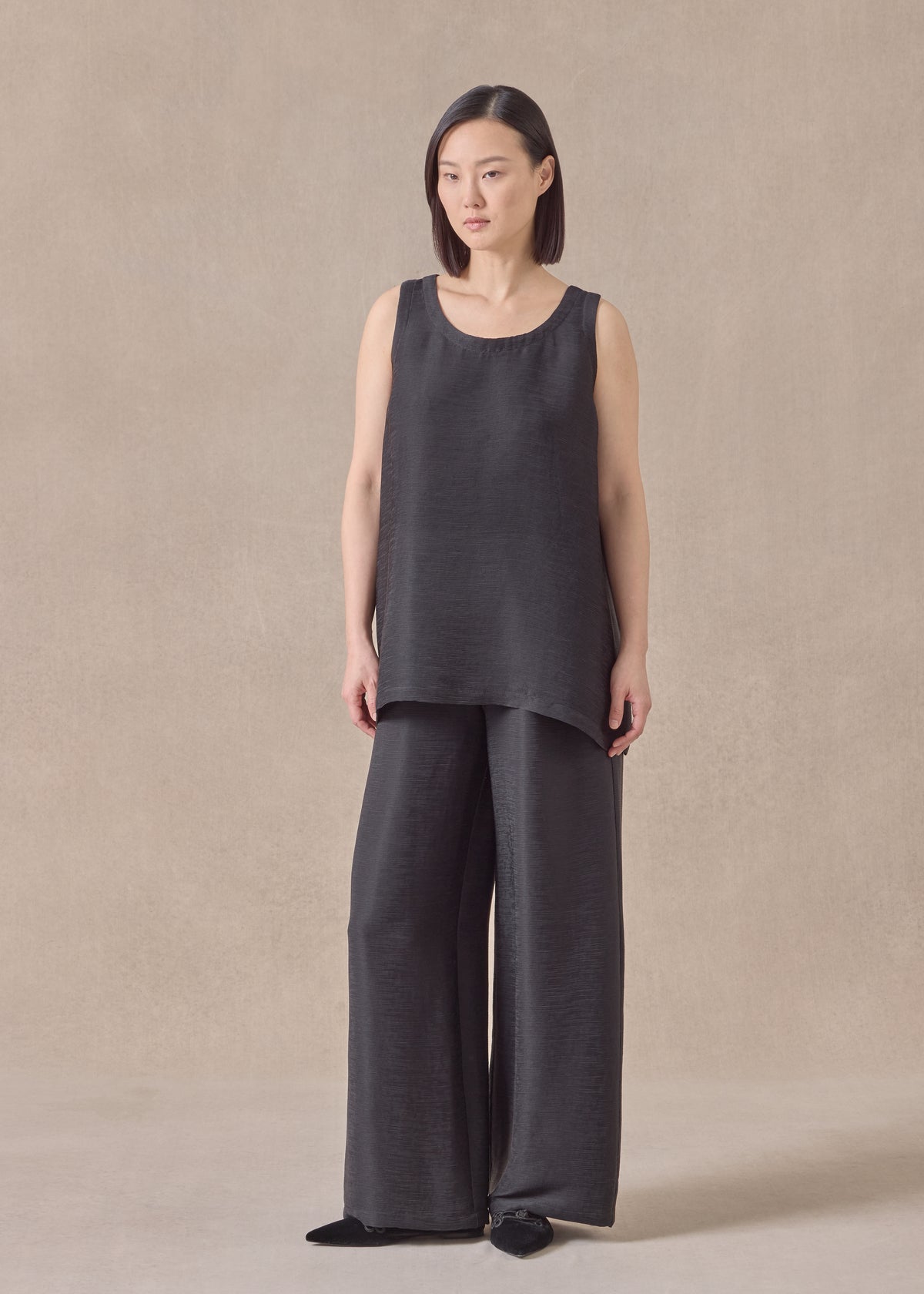 silk a-line shell - mid plus