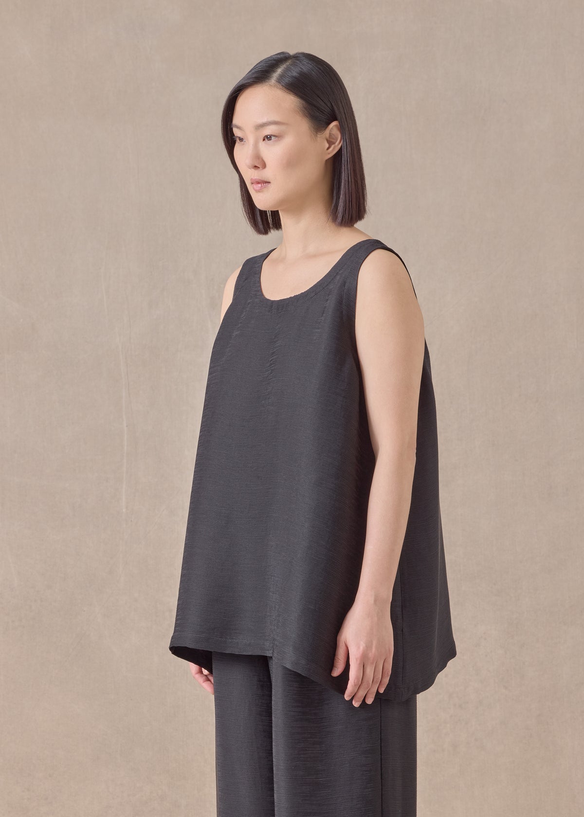 silk a-line shell - mid plus