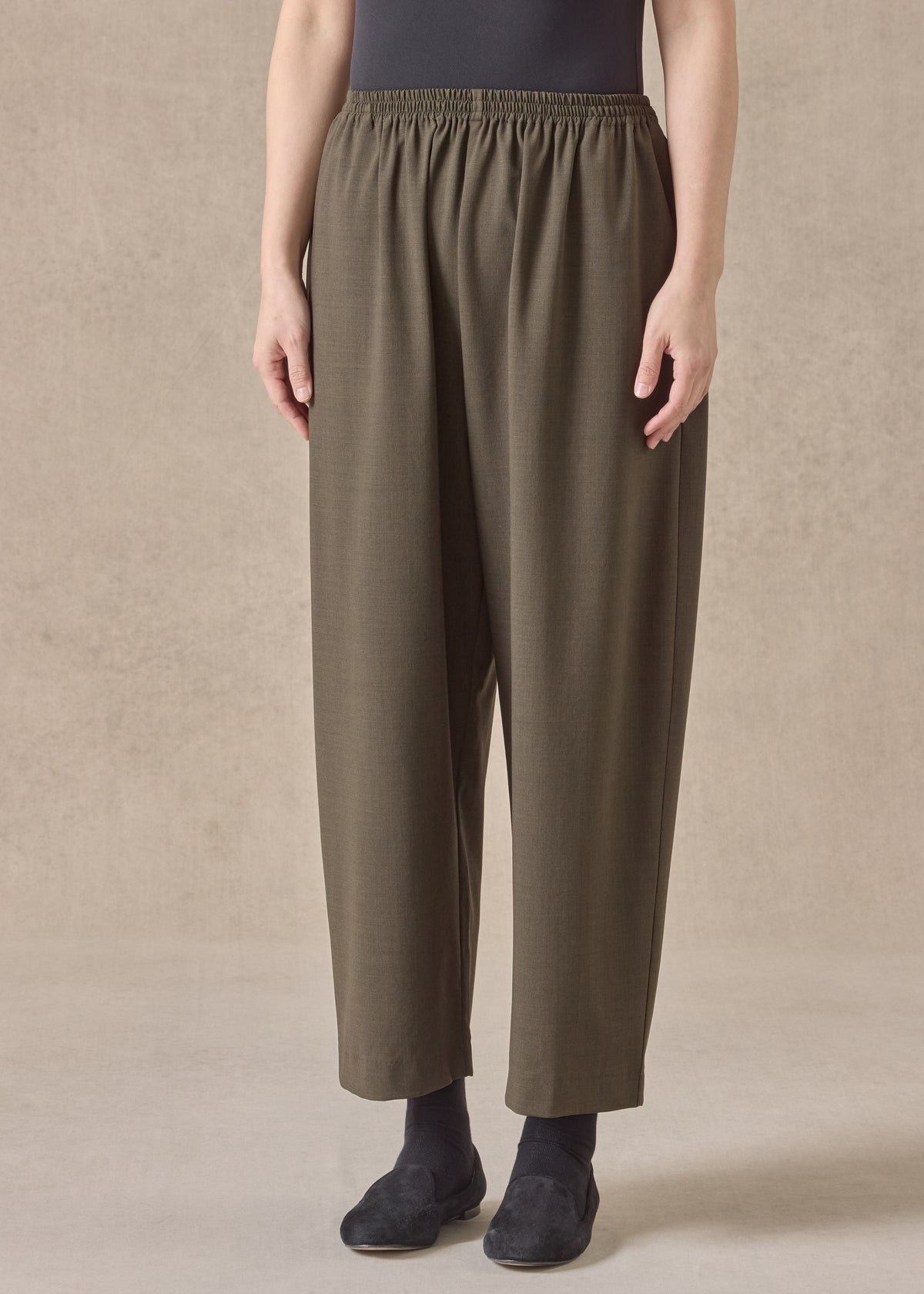 wool stretch japanese trouser