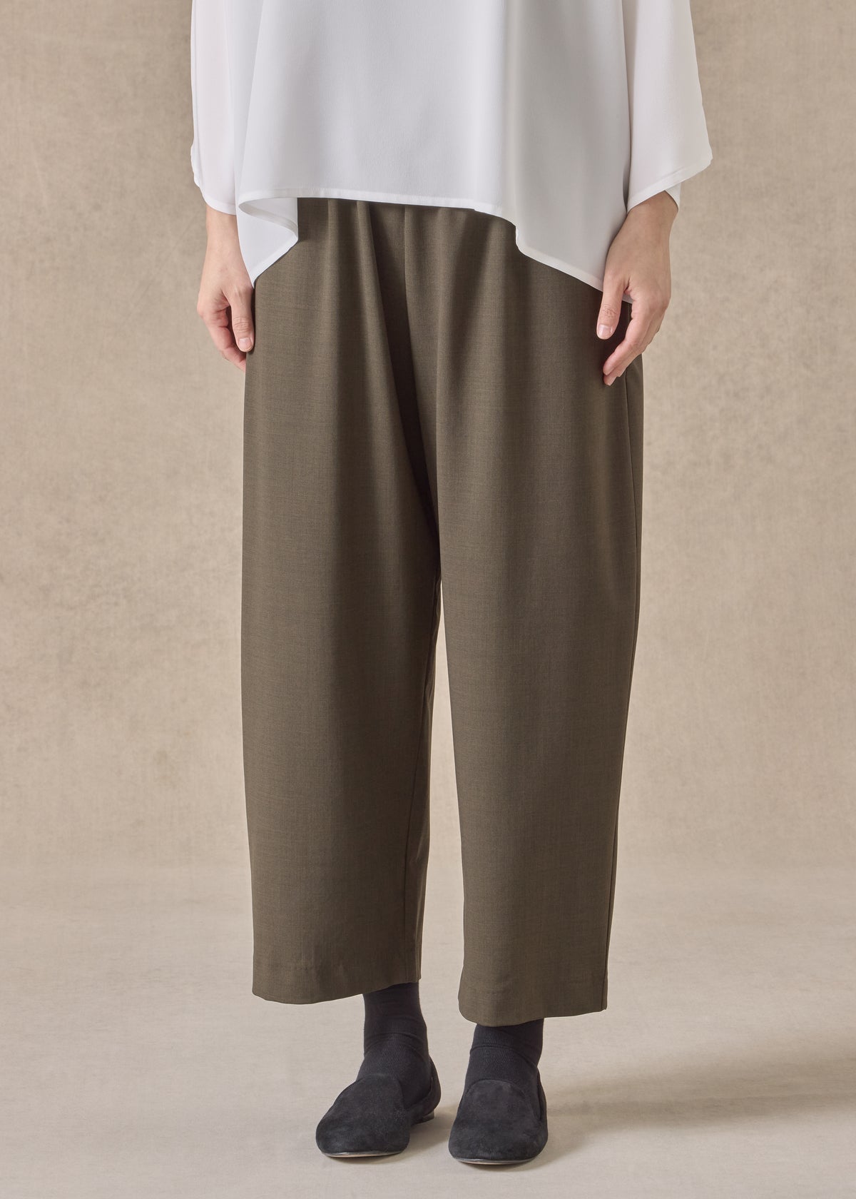 wool stretch japanese trouser