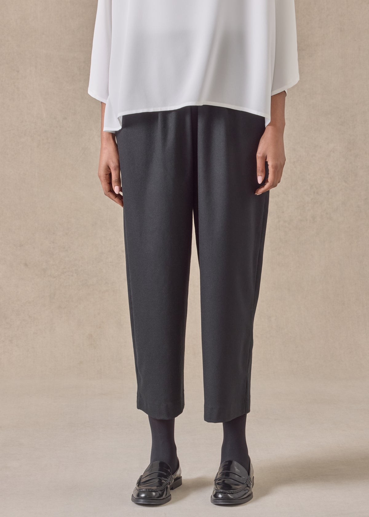 wool cashmere mix japanese trouser