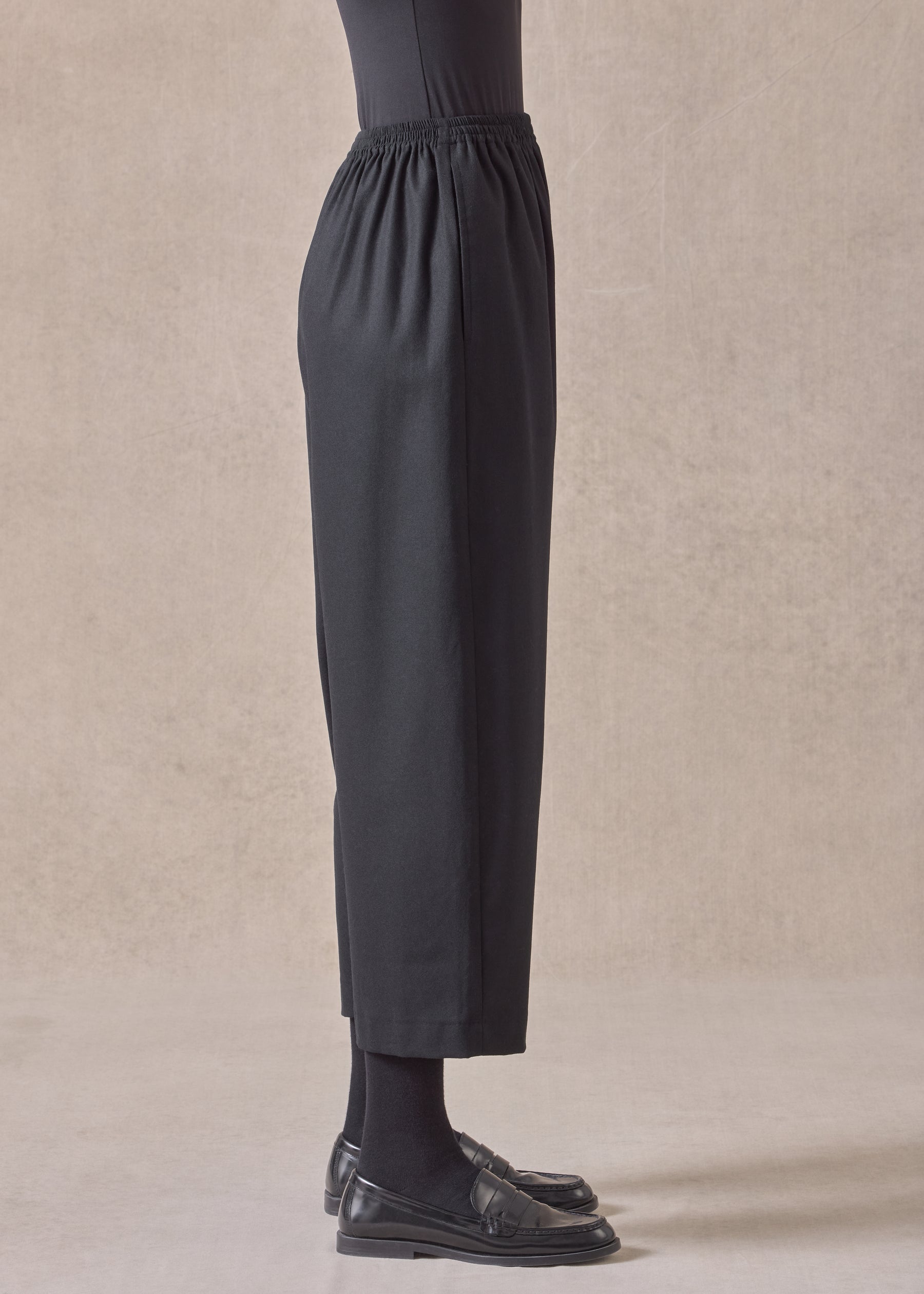 wool cashmere mix japanese trouser