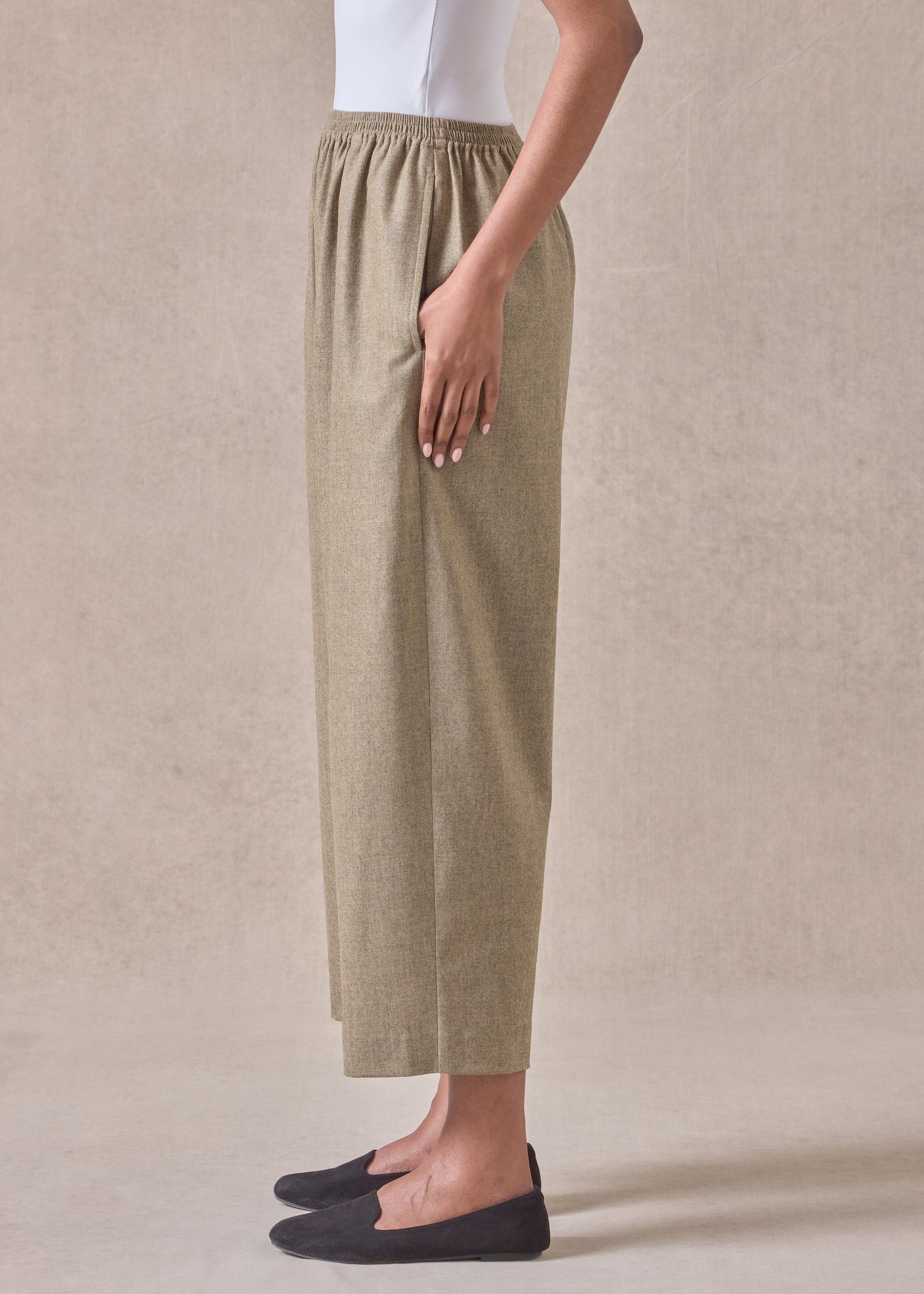 cashmere wool mix japanese trouser