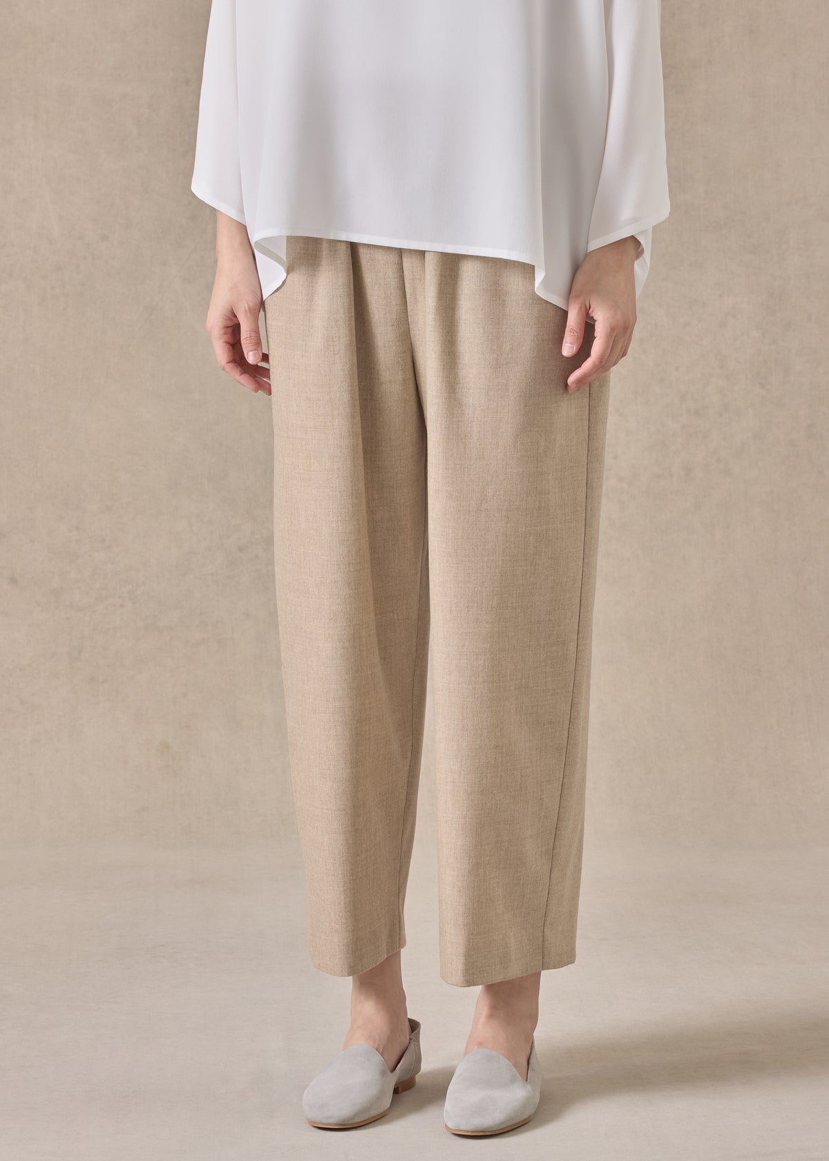 cashmere wool mix japanese trouser