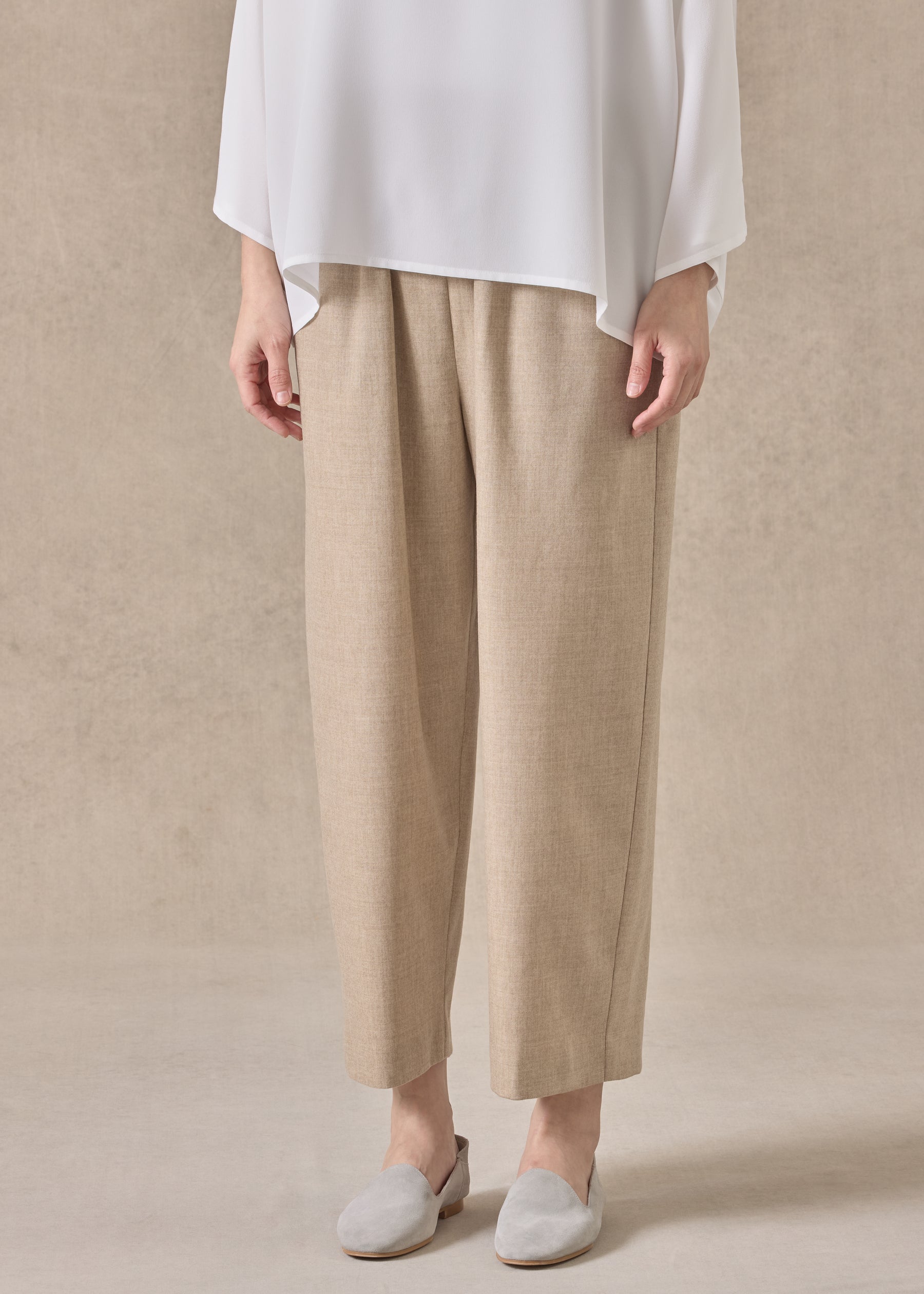 cashmere wool mix japanese trouser