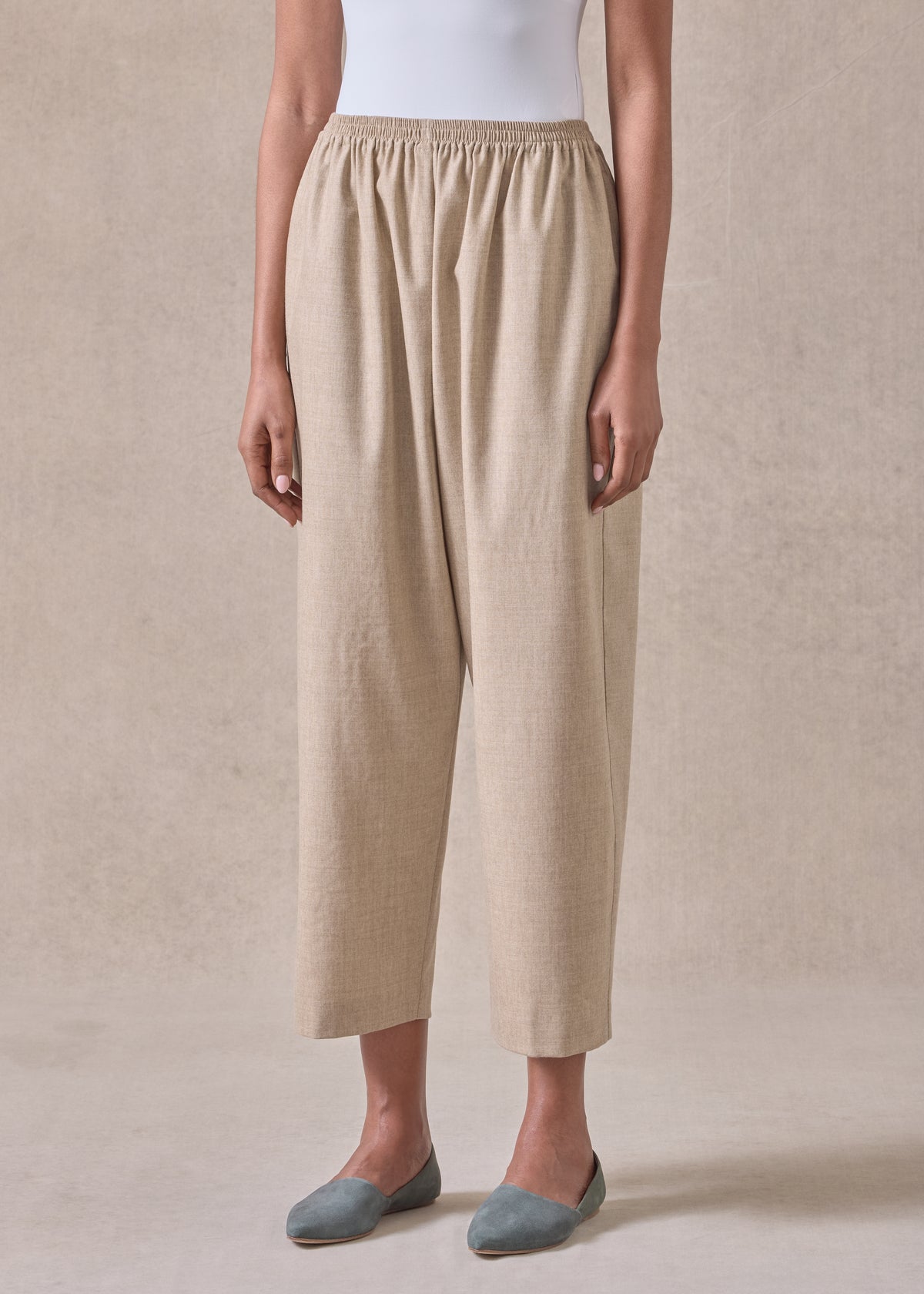 cashmere wool mix japanese trouser