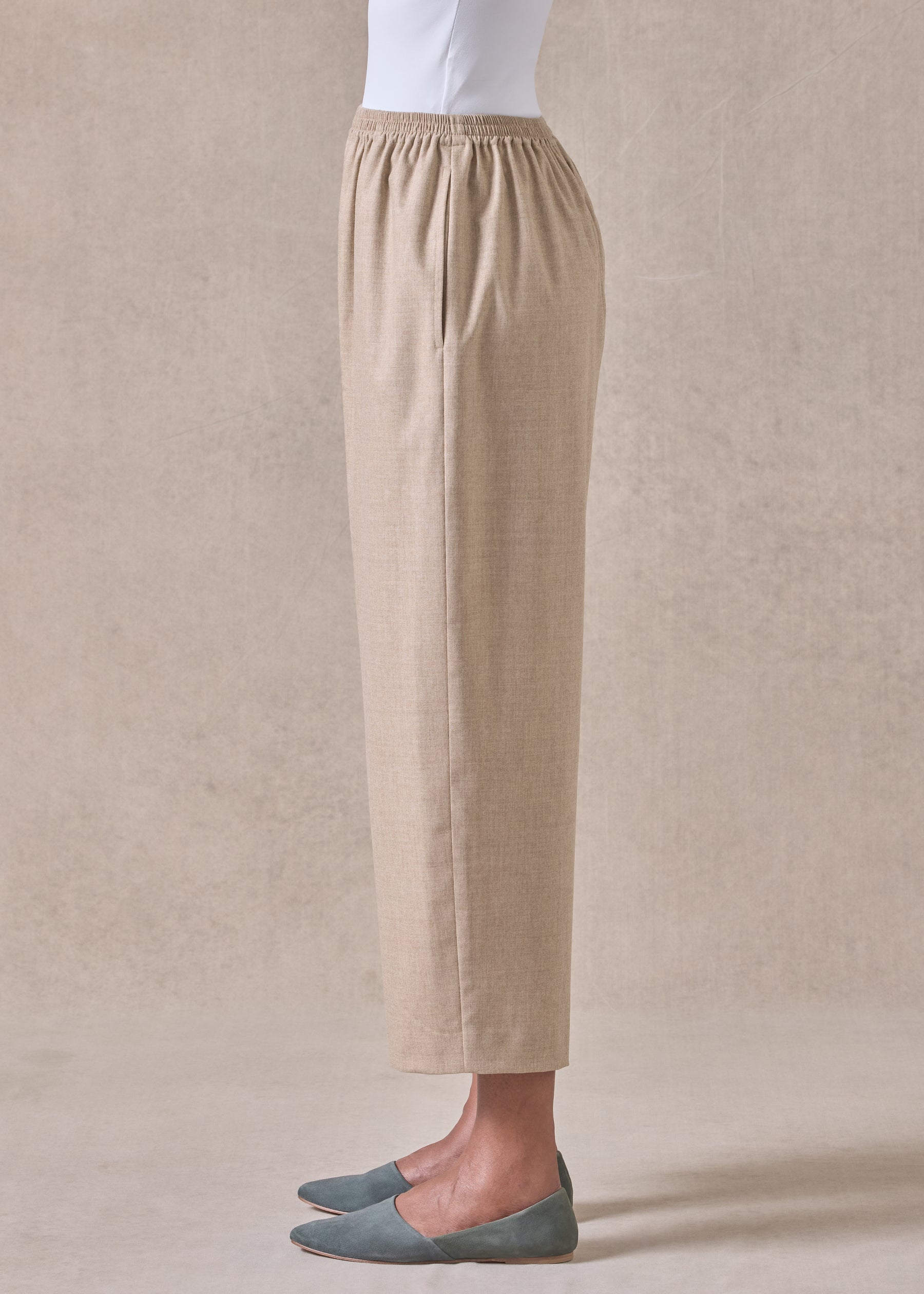 cashmere wool mix japanese trouser