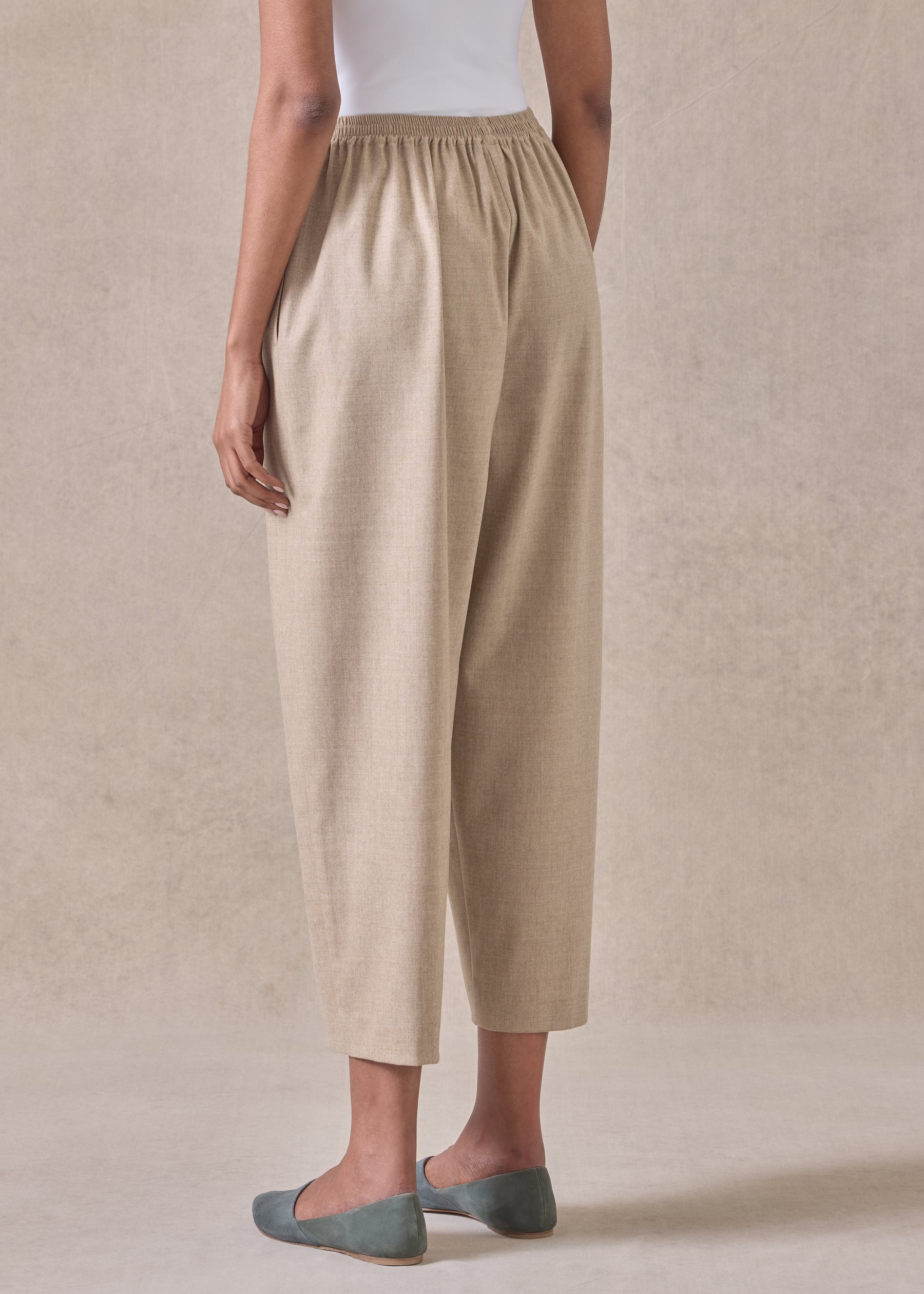 cashmere wool mix japanese trouser