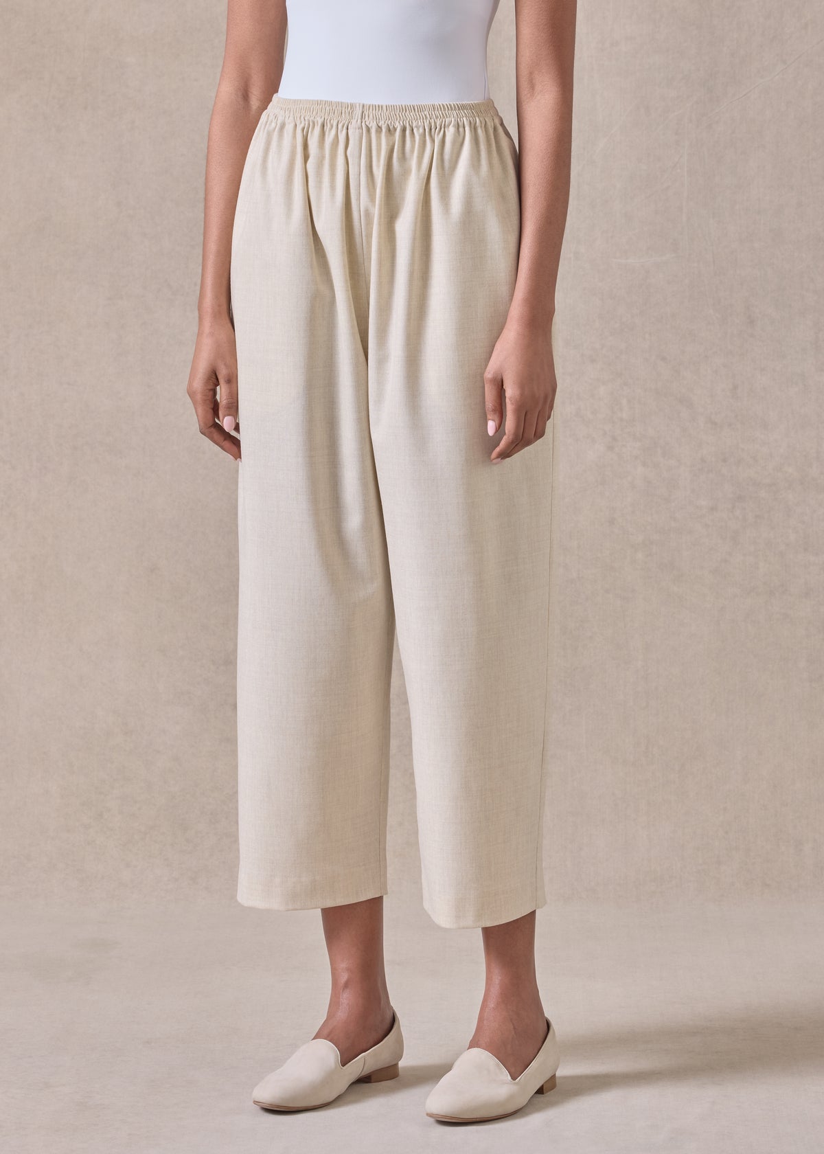 cashmere wool mix japanese trouser