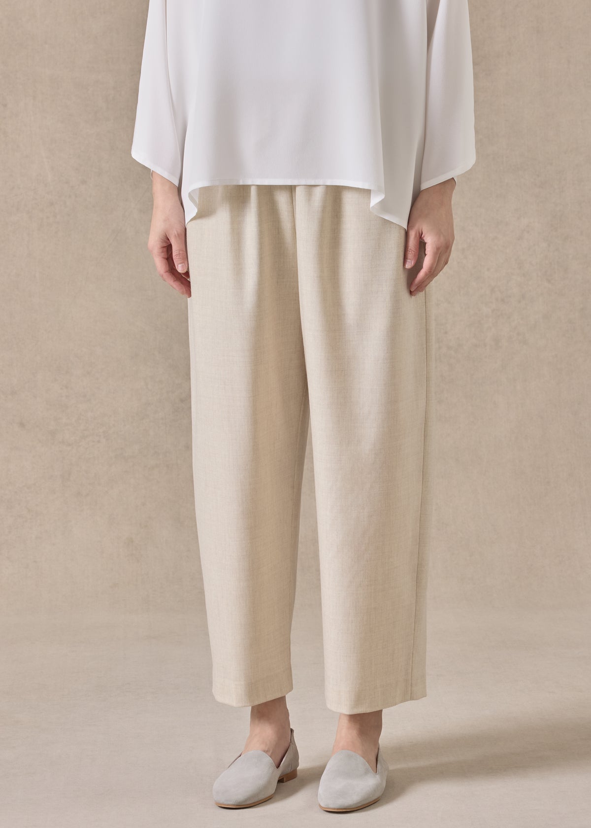 cashmere wool mix japanese trouser