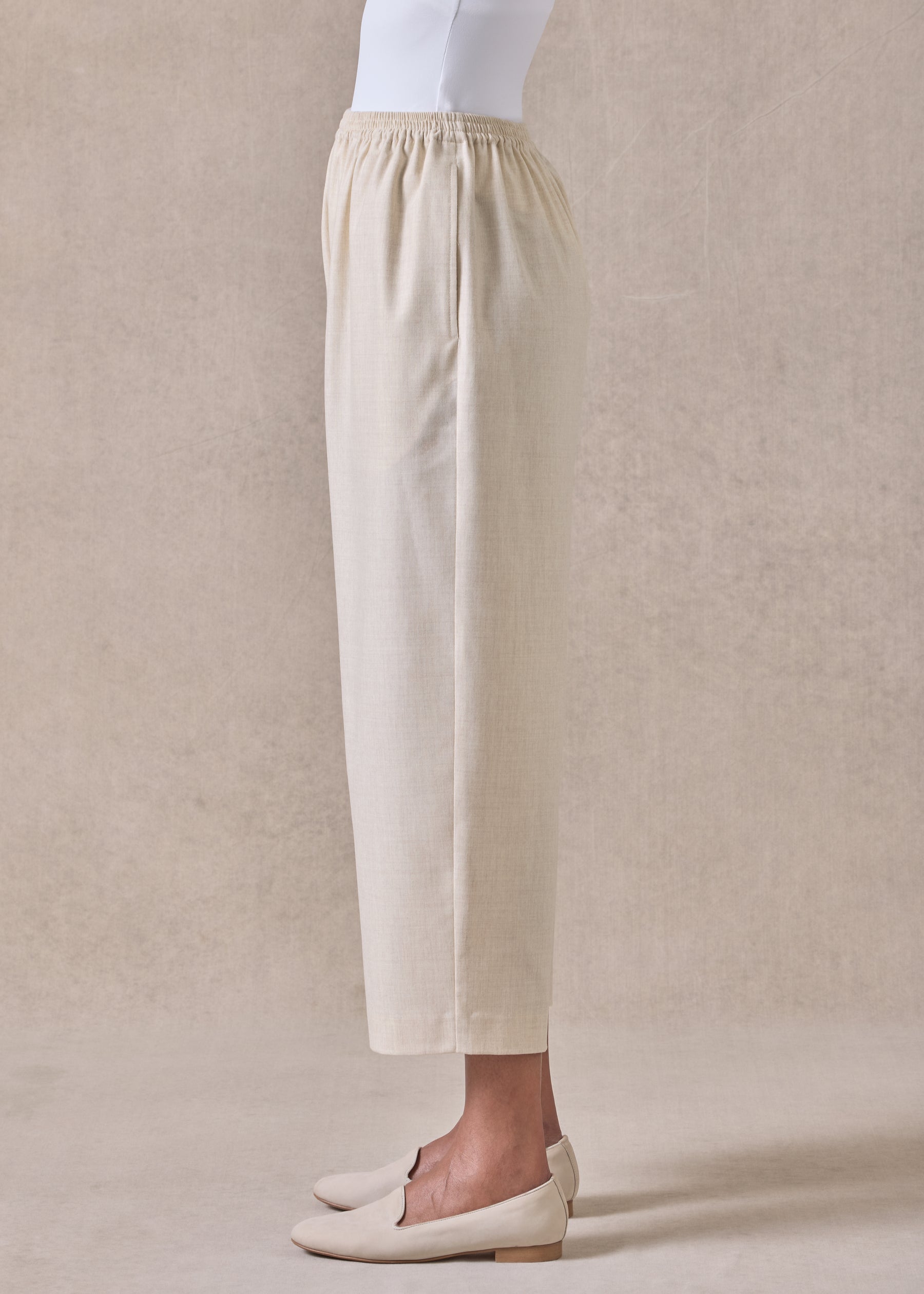 cashmere wool mix japanese trouser