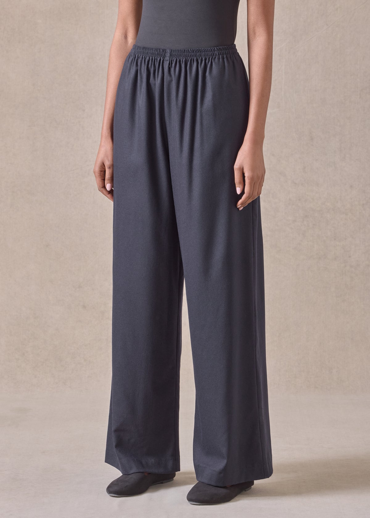wool cashmere mix flared trouser