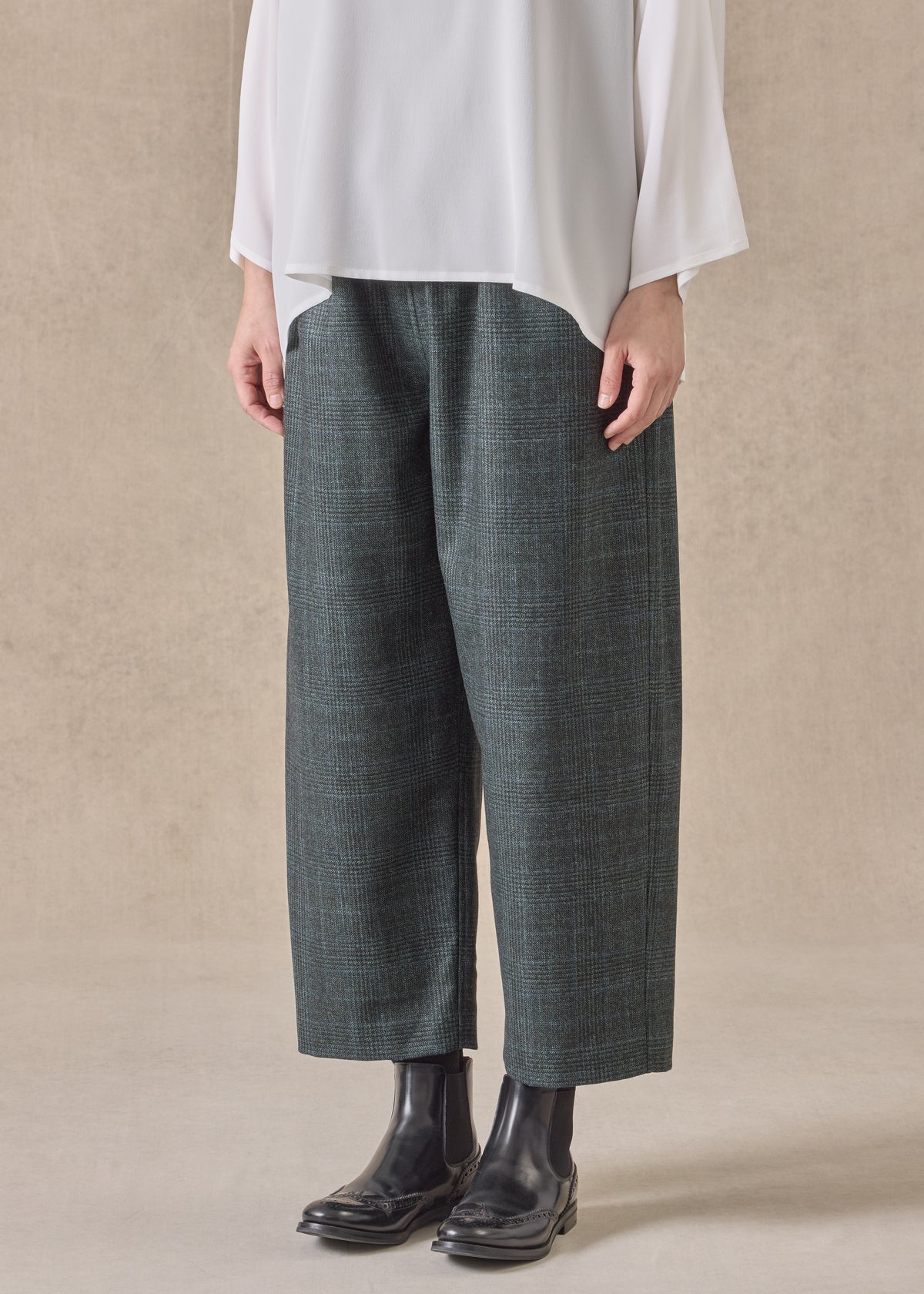 cashmere silk wool mix japanese trouser