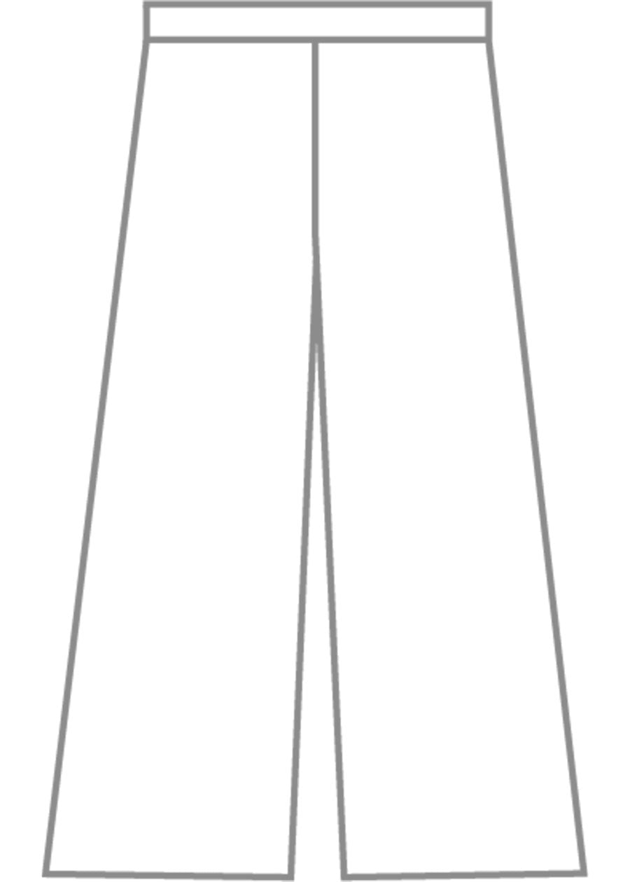 linen flared trouser