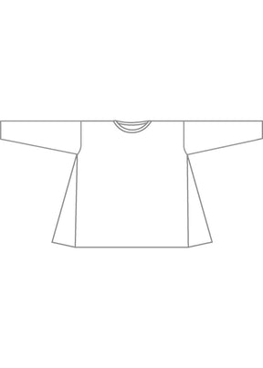 cotton jersey side panelled round neck t-shirt - mid plus