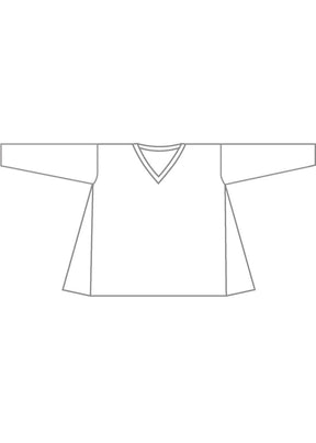 side panelled V neck t-shirt - long