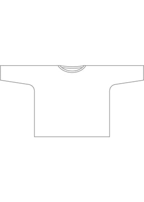 cotton jersey long sleeve boat neck t-shirt - long