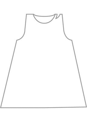 silk a-line shell - long plus