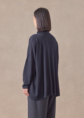 cashmere wide scrunch neck - mid plus