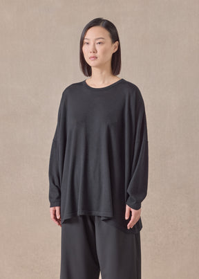 cashmere wide round neck - mid plus