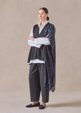 cashmere a-line sleeveless v neck cardigan - mid plus