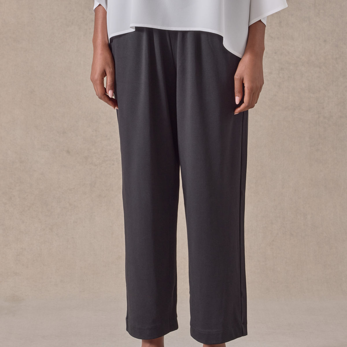雰囲気◎ CORONA Japan製 Cotton Wide Trousers cotton jersey japanese trouser