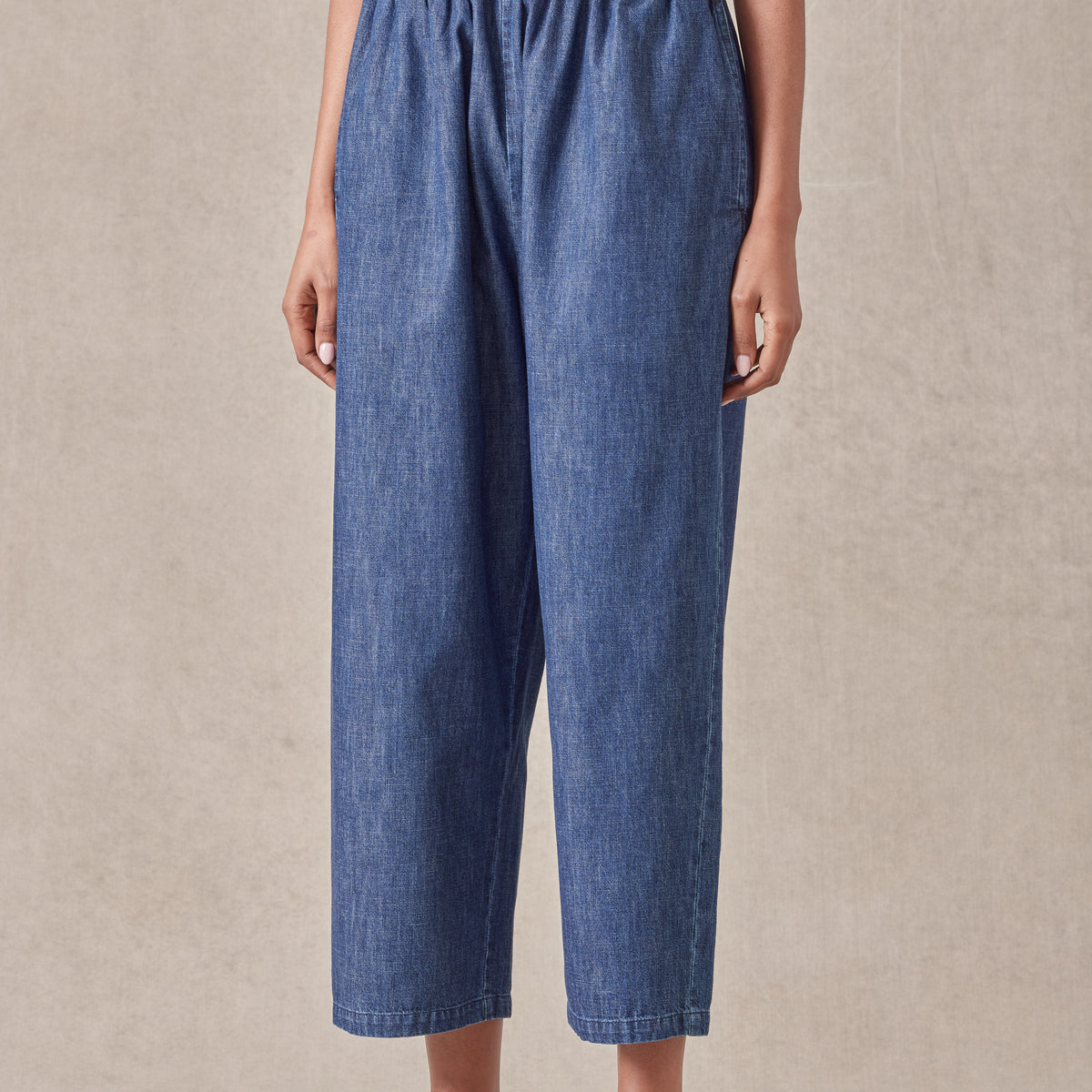 パンツ vintage eskandar linen easy pants TREDICI | [Linen Check Super Wide Silhouette Easy Pants