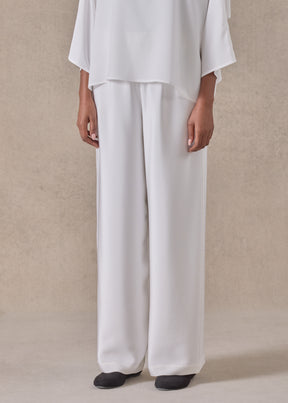 silk flared trouser