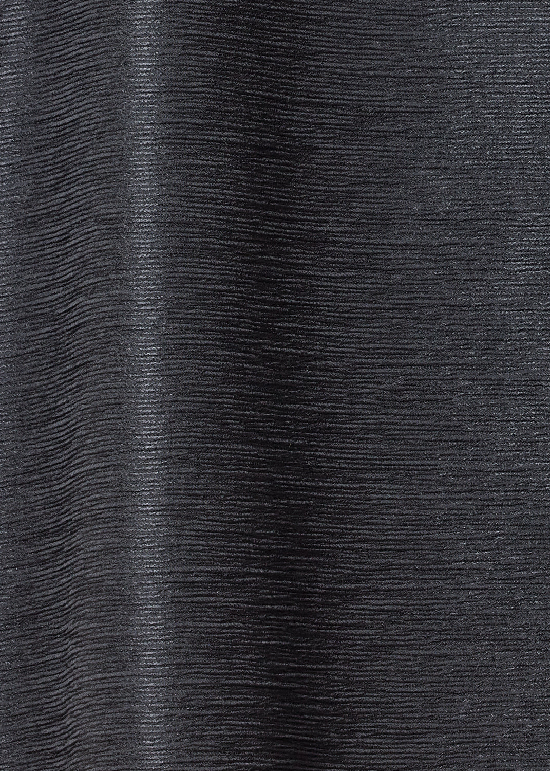 midweight silk plissé a-line shell - mid plus (black)
