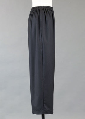 wool wide trouser