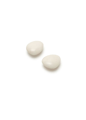 smooth oval earring