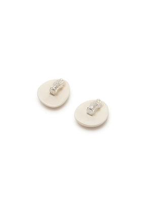 smooth oval earring
