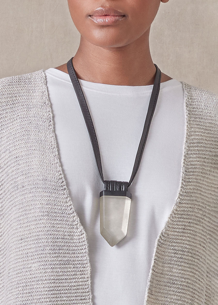 acrylic pentagon pendant