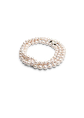 extra long single strand of freshwater pearls