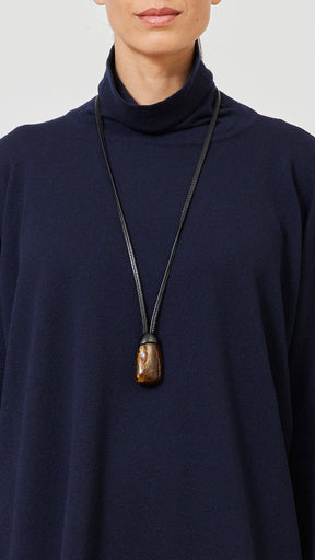 natural amber stone pendant with kamagong