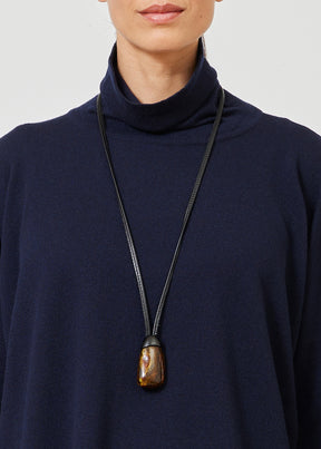 natural amber stone pendant with kamagong