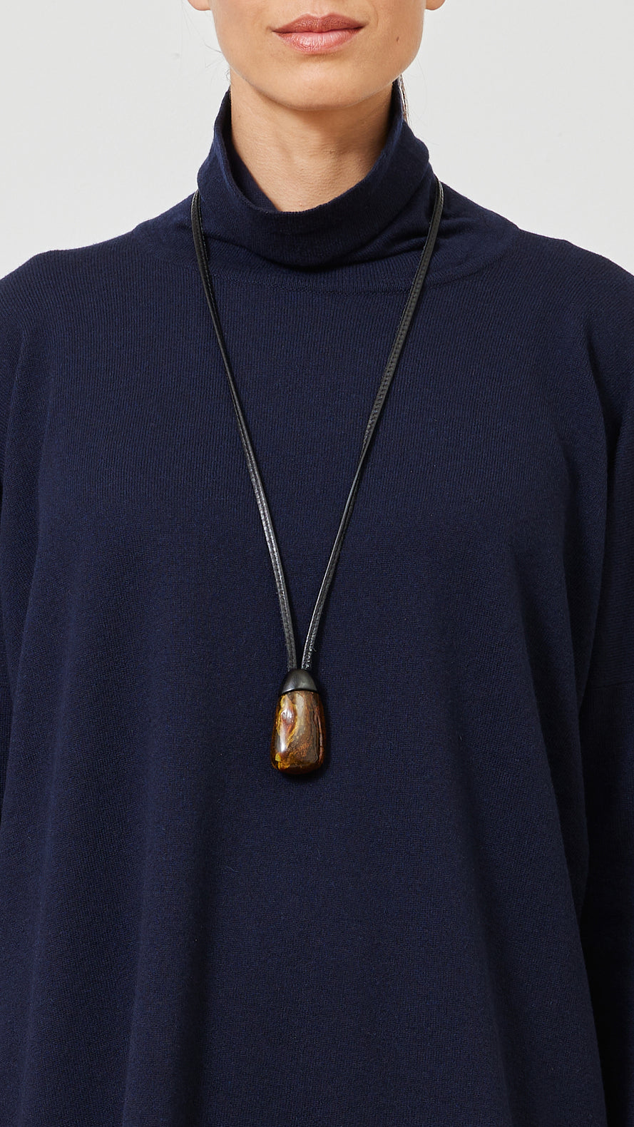 natural amber stone pendant with kamagong