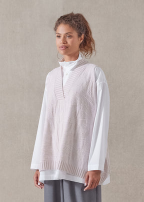 a-line sleeveless V-neck - mid plus