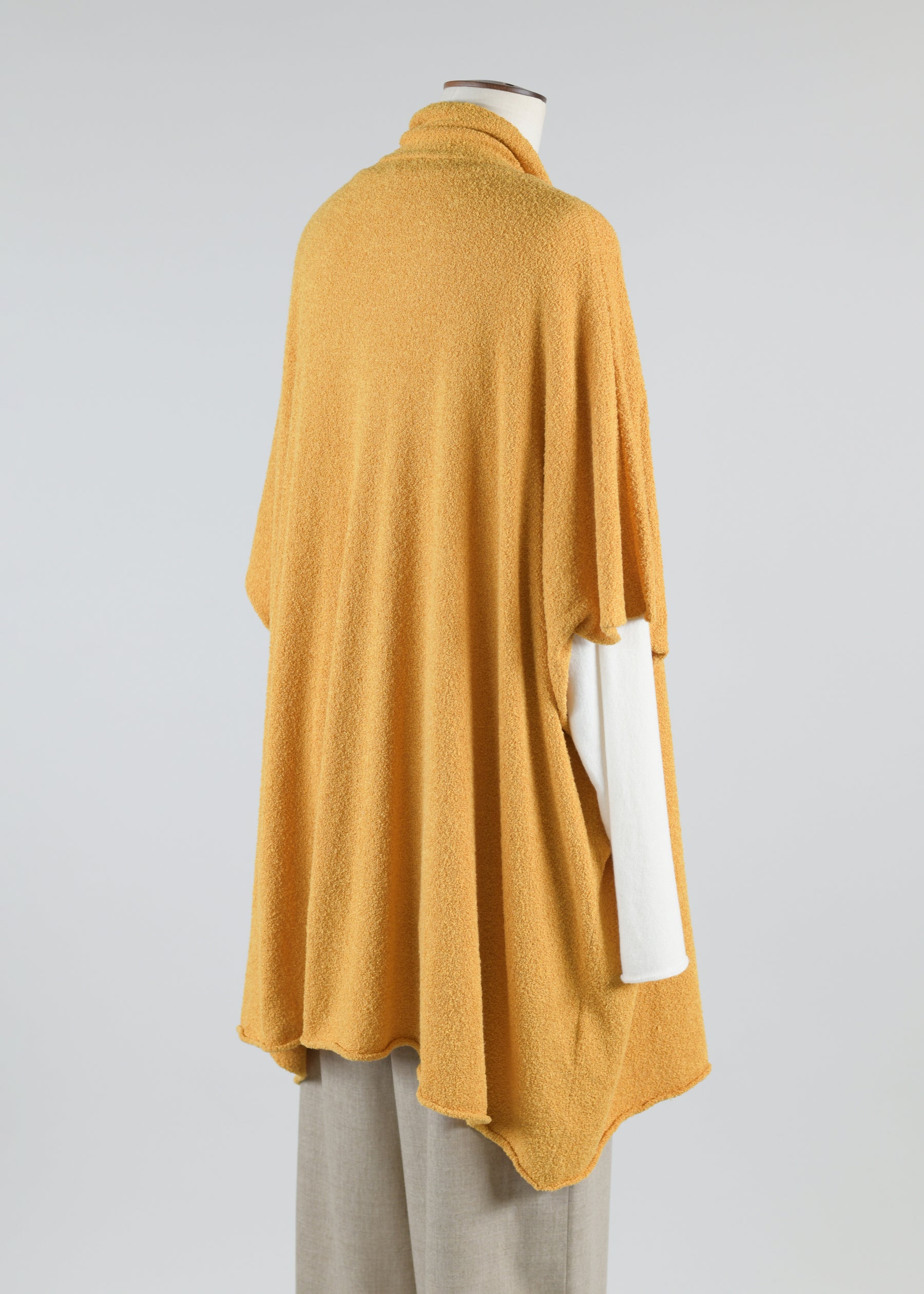 wide sleeveless shawl collar cardigan - long
